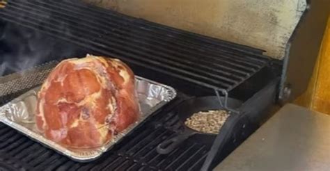 cook ham on gas grill